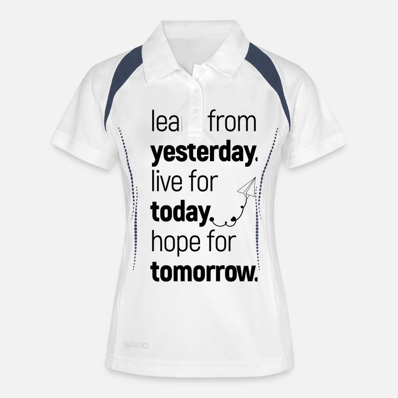 learn, live & hope - Women's Polo breathable - white/navy
