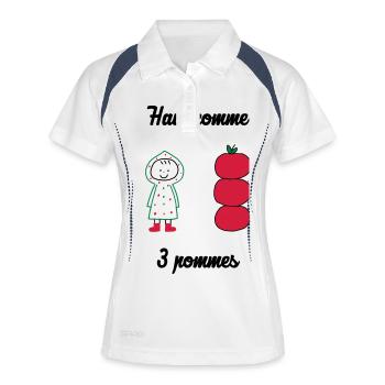 Baby - Kid - Enfant - Bébé - Kind - Child - Niño - Frauen Polo atmungsaktiv - Weiß/Navy - Vorne