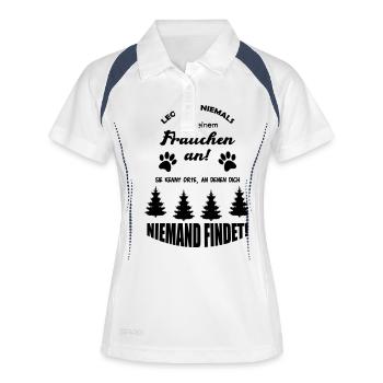 Never invest with your mistress - Women's Polo breathable - white/navy - Front