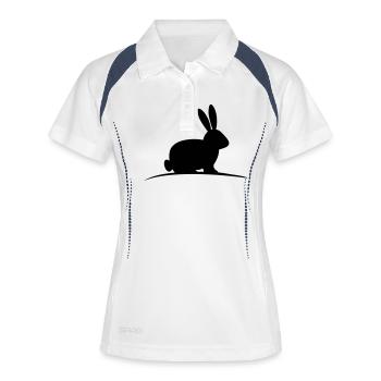 hare - Women's Polo breathable - white/navy - Front