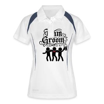 Team Groom Hen Party - Women's Polo breathable - white/navy - Front
