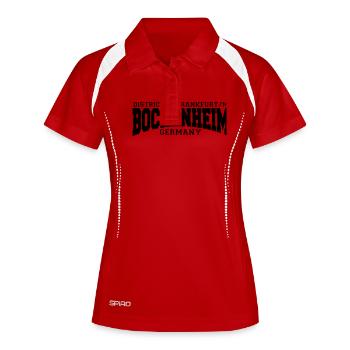 Francfort bockenheim - Polo respirant Femme - blanc/marine - Devant