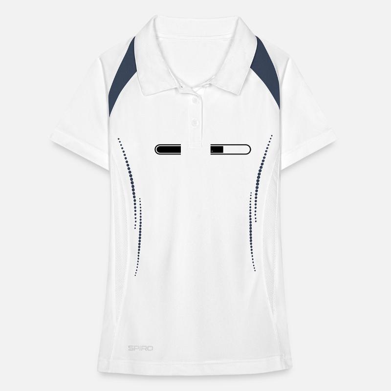 Loading bar status bar installation time Women's Polo breathable