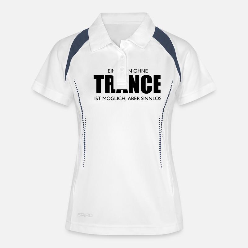 A life without trance is possible, but meaningless - Women's Polo breathable - white/navy