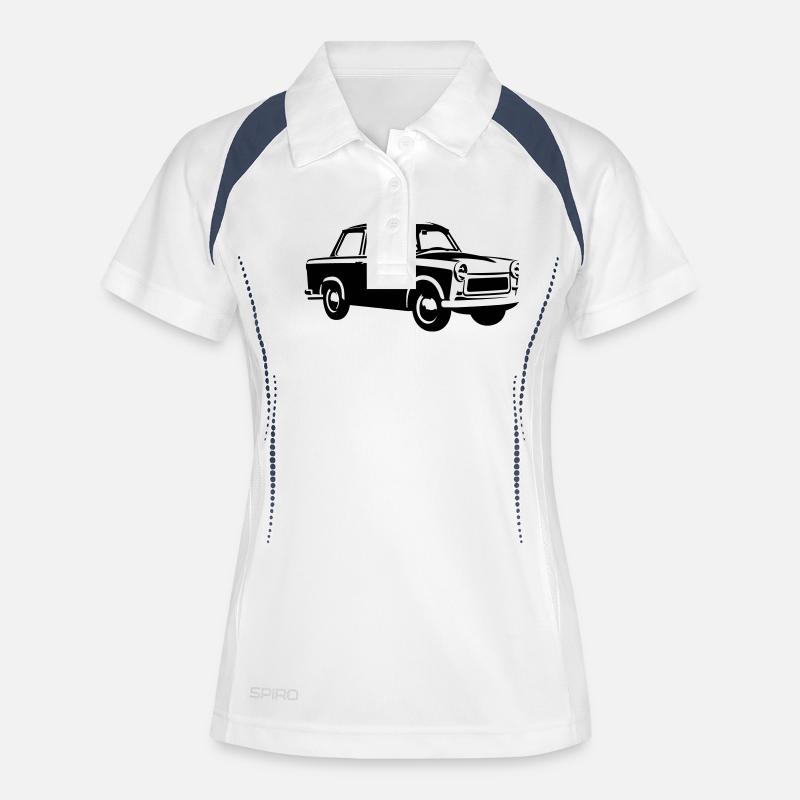 Trabant 601 Coupé - Women's Polo breathable - white/navy