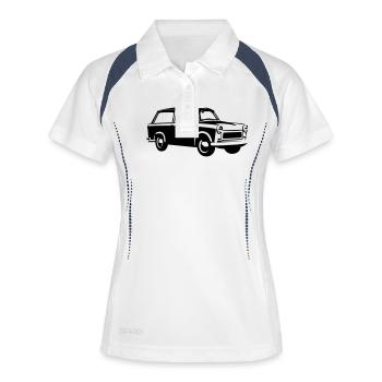  601 Kombi - Polo respirant Femme - blanc/marine - Devant