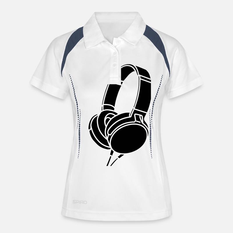 Headphone - Headphone - Women's Polo breathable - white/navy