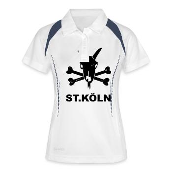 Saint Cologne - Women's Polo breathable - white/navy - Front