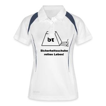 Sicherheitsschuhe - Frauen Polo atmungsaktiv - Weiß/Navy - Vorne