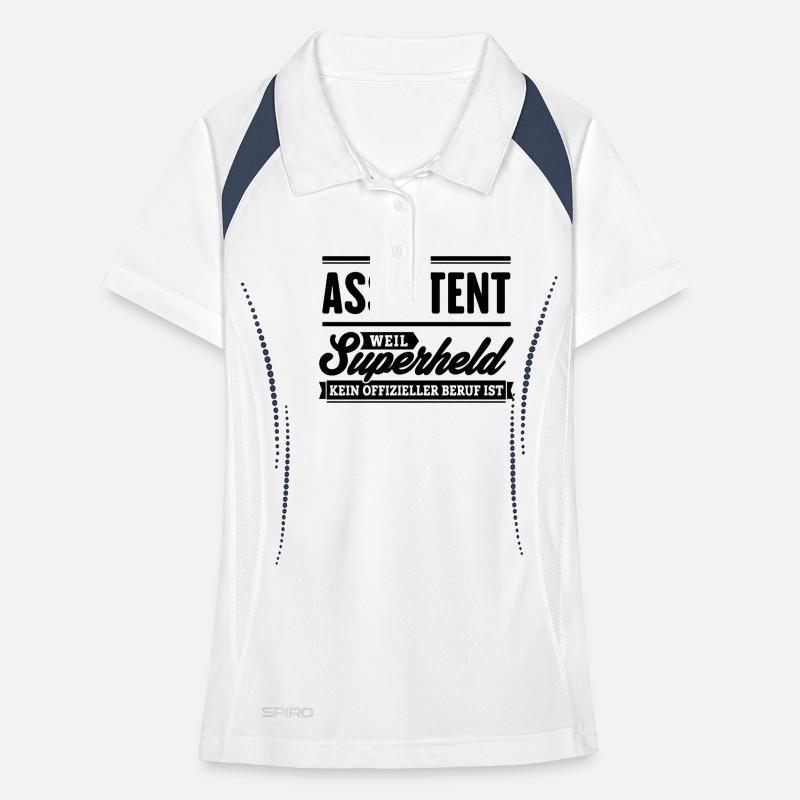 Superheld Assistent Frauen Polo atmungsaktiv