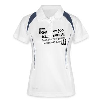 Neewer de Kapp - Frauen Polo atmungsaktiv - Weiß/Navy - Vorne