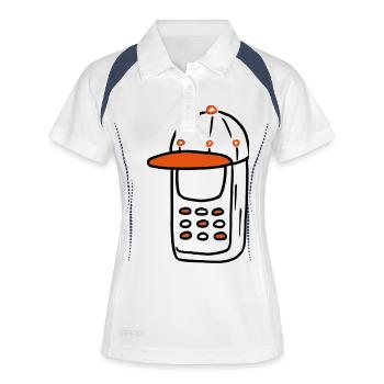handicap - Women's Polo breathable - white/navy - Front