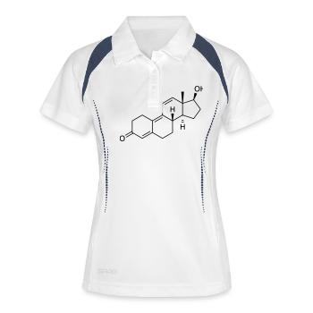 Trenbolone - Polo respirant Femme - blanc/marine - Devant