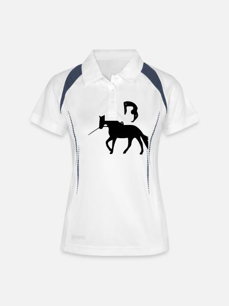 Voltigeur flic flac - Polo respirant Femme - blanc/marine