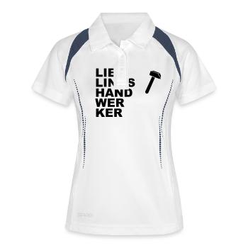 Artisans favoris - Polo respirant Femme - blanc/marine - Devant