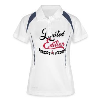 Limited Edition - Polo respirant Femme - blanc/marine - Devant