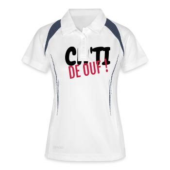Ch'ti / Nord / Chti / Ch'ti mi / Nordiste / France - Women's Polo breathable - white/navy - Front