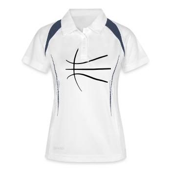 Basketball 07 - Women's Polo breathable - white/navy - Front