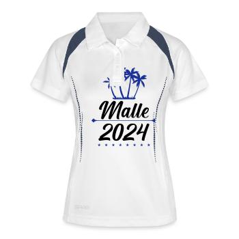 Malle 2024 2 - Women's Polo breathable - white/navy - Front