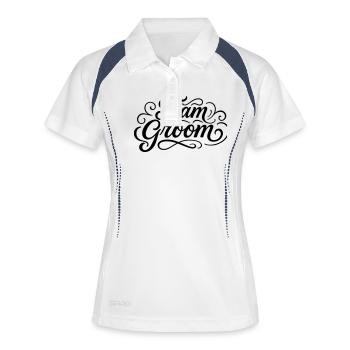 Équipe Groom - Polo respirant Femme - blanc/marine - Devant