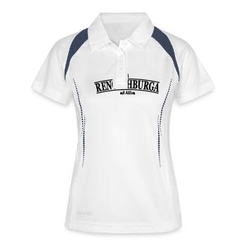 Rengschburger mit Allem - Frauen Polo atmungsaktiv - Weiß/Navy - Vorne