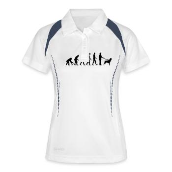 Rottweiler - Polo respirant Femme - blanc/marine - Devant
