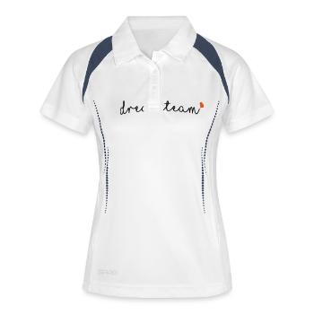 dream team - Women's Polo breathable - white/navy - Front