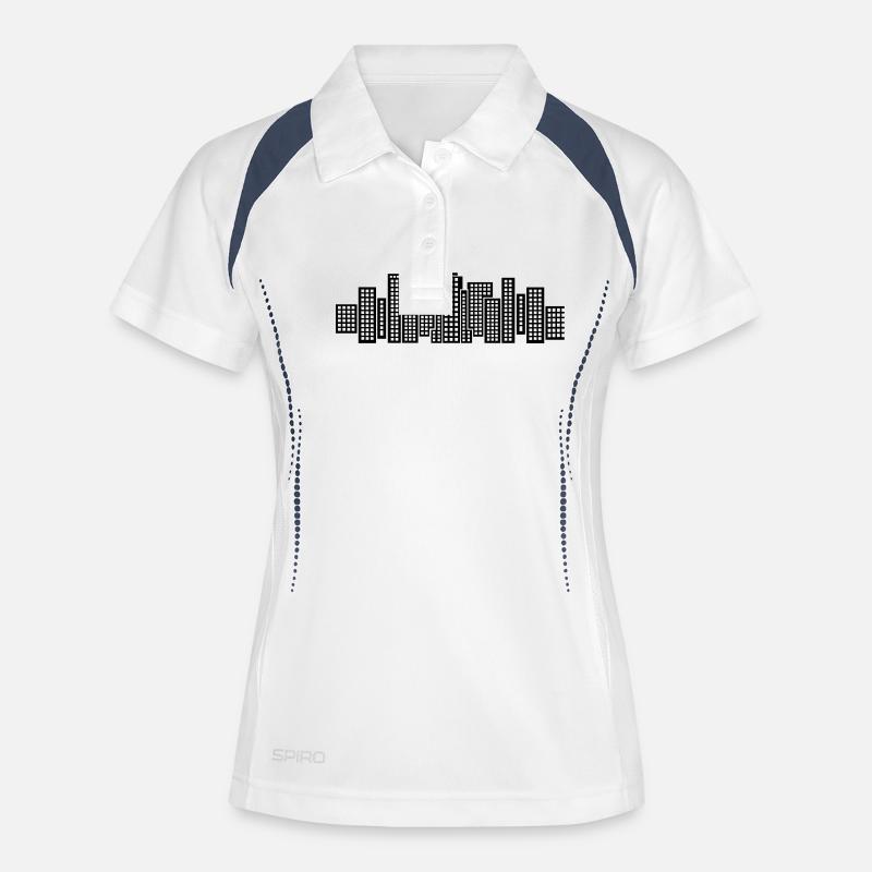 City Skyline Manhattan - Women's Polo breathable - white/navy