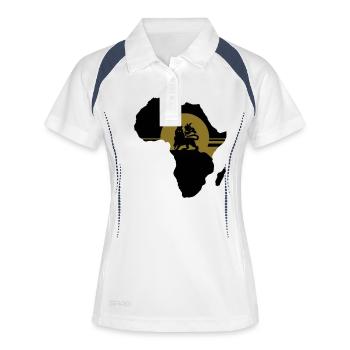 Zion_2clr - Women's Polo breathable - white/navy - Front
