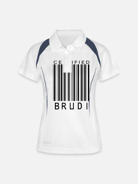 Certified Brudi - Women's Polo breathable - white/navy