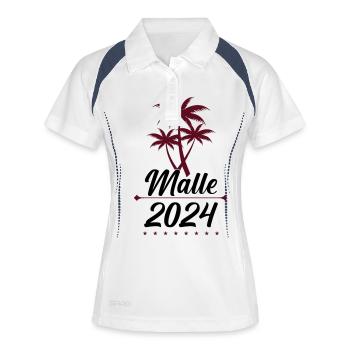 malle 2024 001 - Women's Polo breathable - white/navy - Front