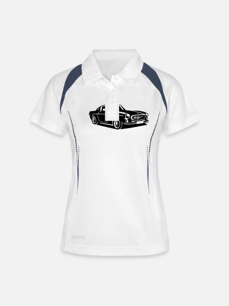 P1800 The Saint - Women's Polo breathable - white/navy