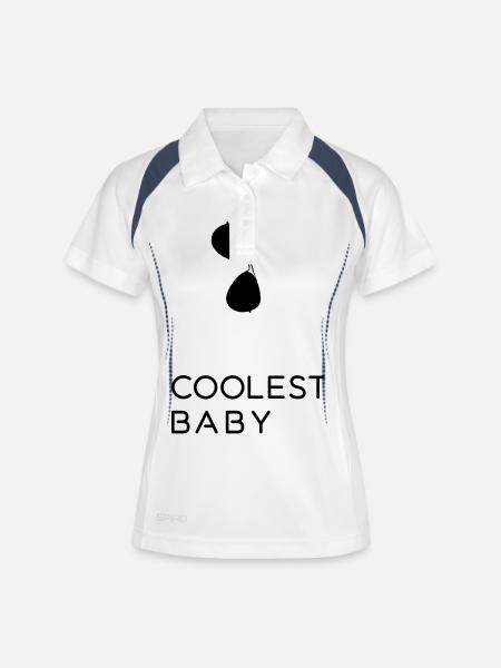 Coolest Baby - father and son Partnerlook Shirts - Women's Polo breathable - white/navy
