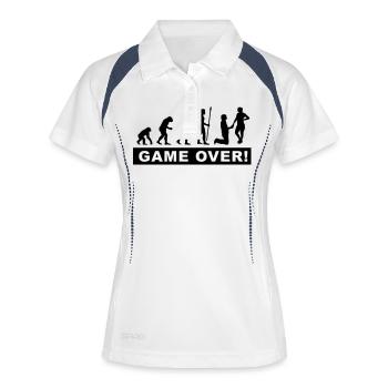 Bachelor-Junge - Frauen Polo atmungsaktiv - Weiß/Navy - Vorne