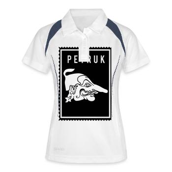 Petruk - Wayang - Women's Polo breathable - white/navy - Front