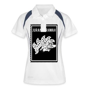 Jurang Grawah -Wayang - Women's Polo breathable - white/navy - Front