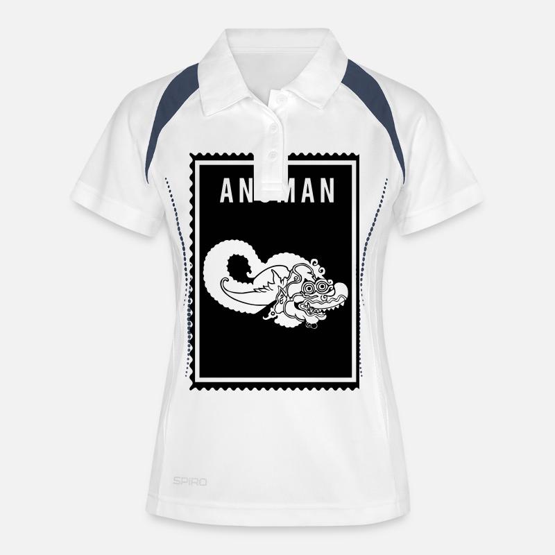 Anoman - Wayang - Women's Polo breathable - white/navy