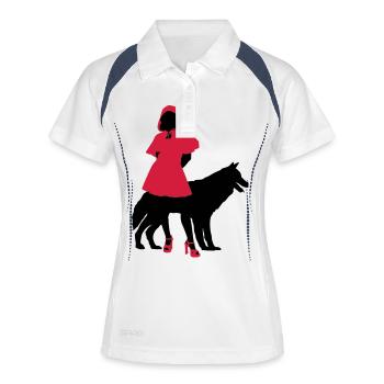 Red Riding Hood - Polo respirant Femme - blanc/marine - Devant