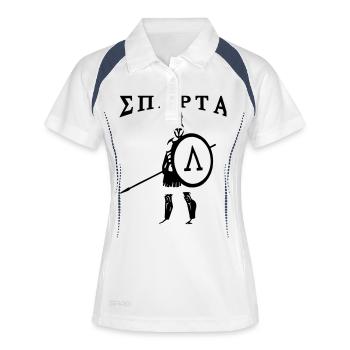 Spartan 3 + Sparta - Polo respirant Femme - blanc/marine - Devant