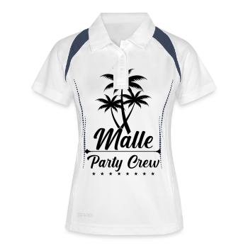 Malle Party Crew - Women's Polo breathable - white/navy - Front