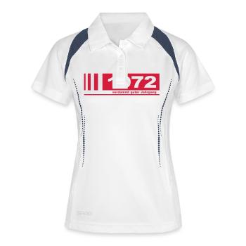 Geburtstag 1972 Verdammt guter Jahrgang - Frauen Polo atmungsaktiv - Weiß/Navy - Vorne