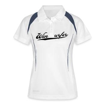 windsurfer - Women's Polo breathable - white/navy - Front