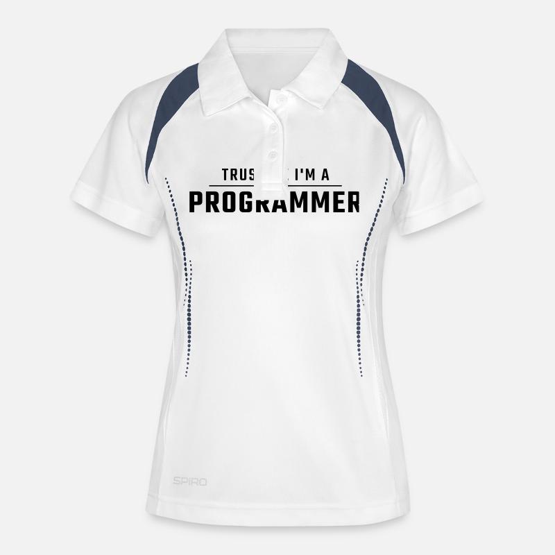 Trust me I'm a programmer. - Women's Polo breathable - white/navy