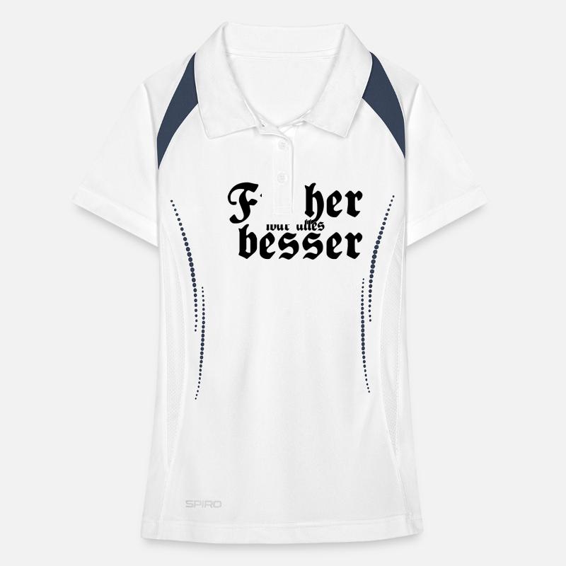 Everything was better Women's Polo breathable