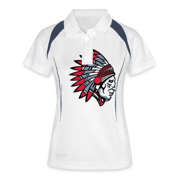 Indian Indians - Women's Polo breathable - white/navy - Front