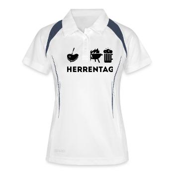L'ascension de Seigneur - Polo respirant Femme - blanc/marine - Devant