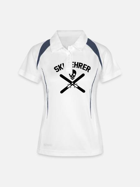 Ski instructor - Apres Ski - Women's Polo breathable - white/navy