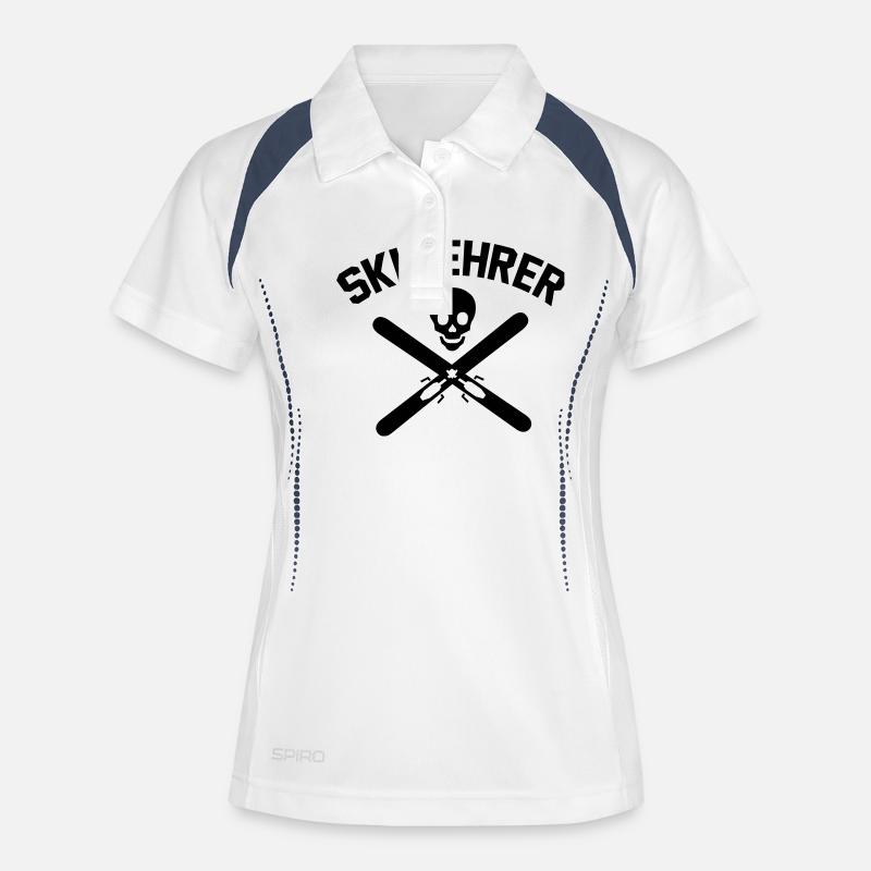 Ski instructor - Apres Ski - Women's Polo breathable - white/navy