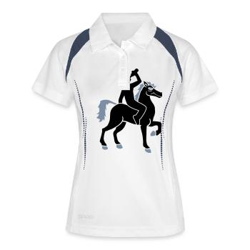 boire de la bière de fête d'alcool boisson Oktober - Polo respirant Femme - blanc/marine - Devant