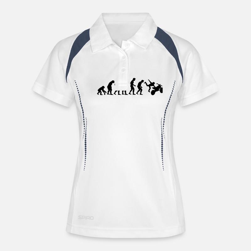 motocross_evolution - Women's Polo breathable - white/navy